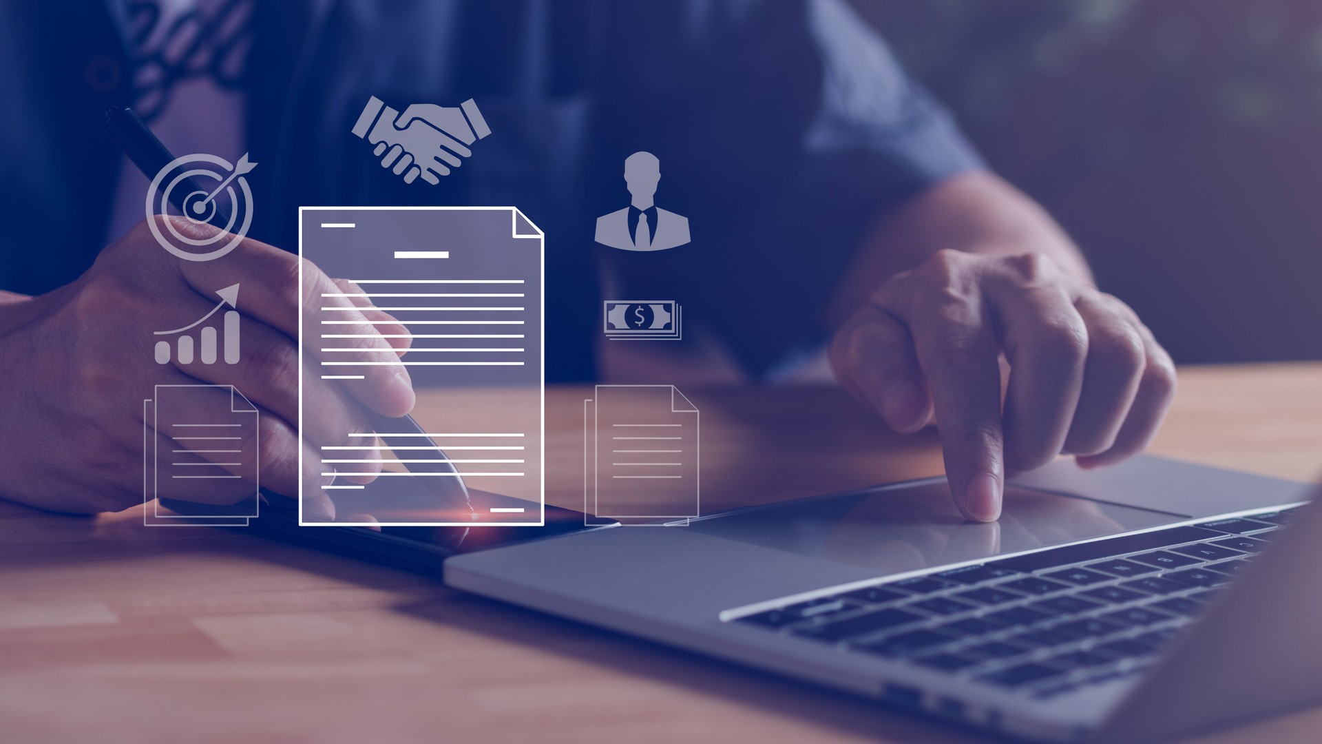 Online contract with digital pen in smart phone
